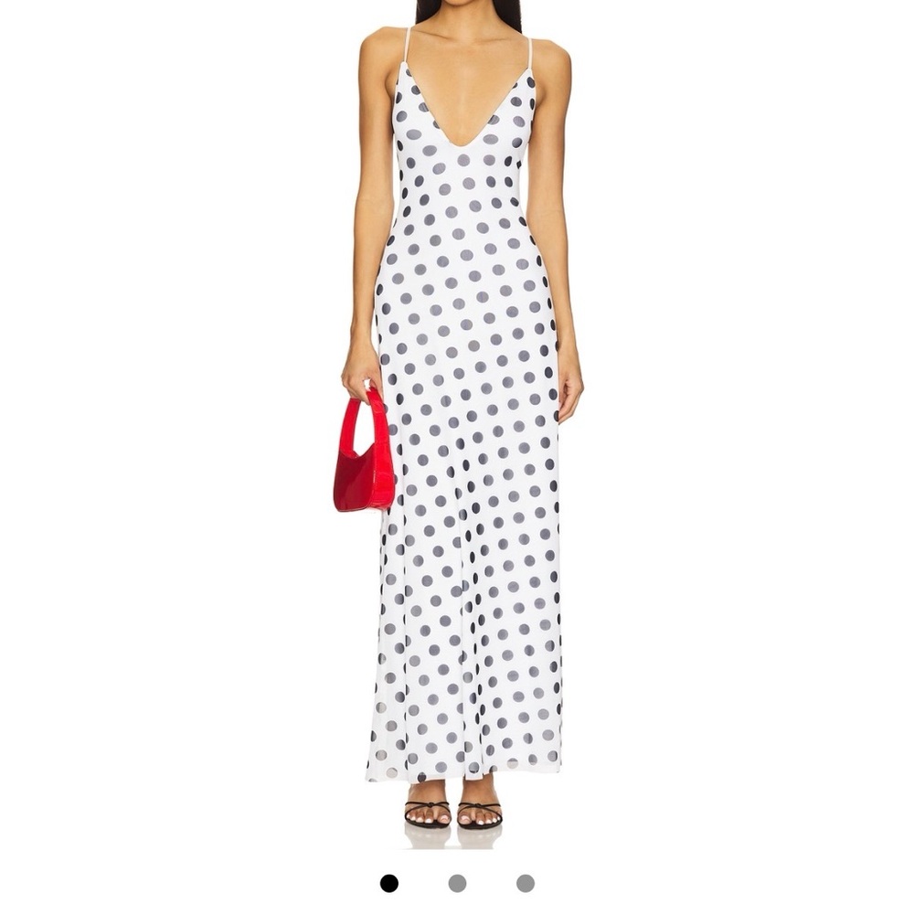 AFRM Romy Polka Dot Maxi Dress